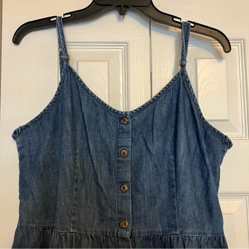 Universal Thread Target XL Denim Blue Jean Button Front Midi Dress - Picture 4 of 4